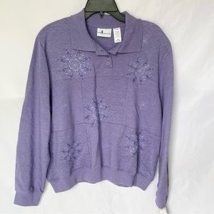 Alfred Dunner Embroidered Sweater